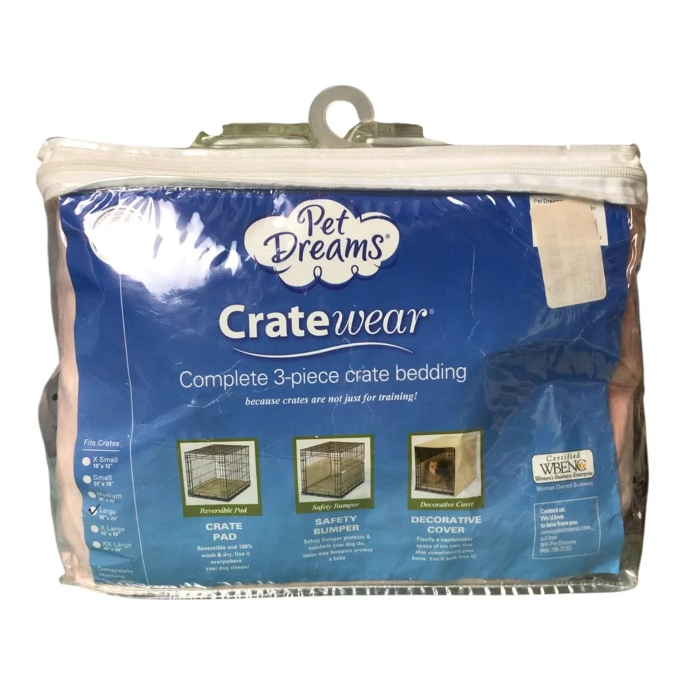 Pet Dreams Micro Velour Double Door Crate Cover - Pink 36 x 24
